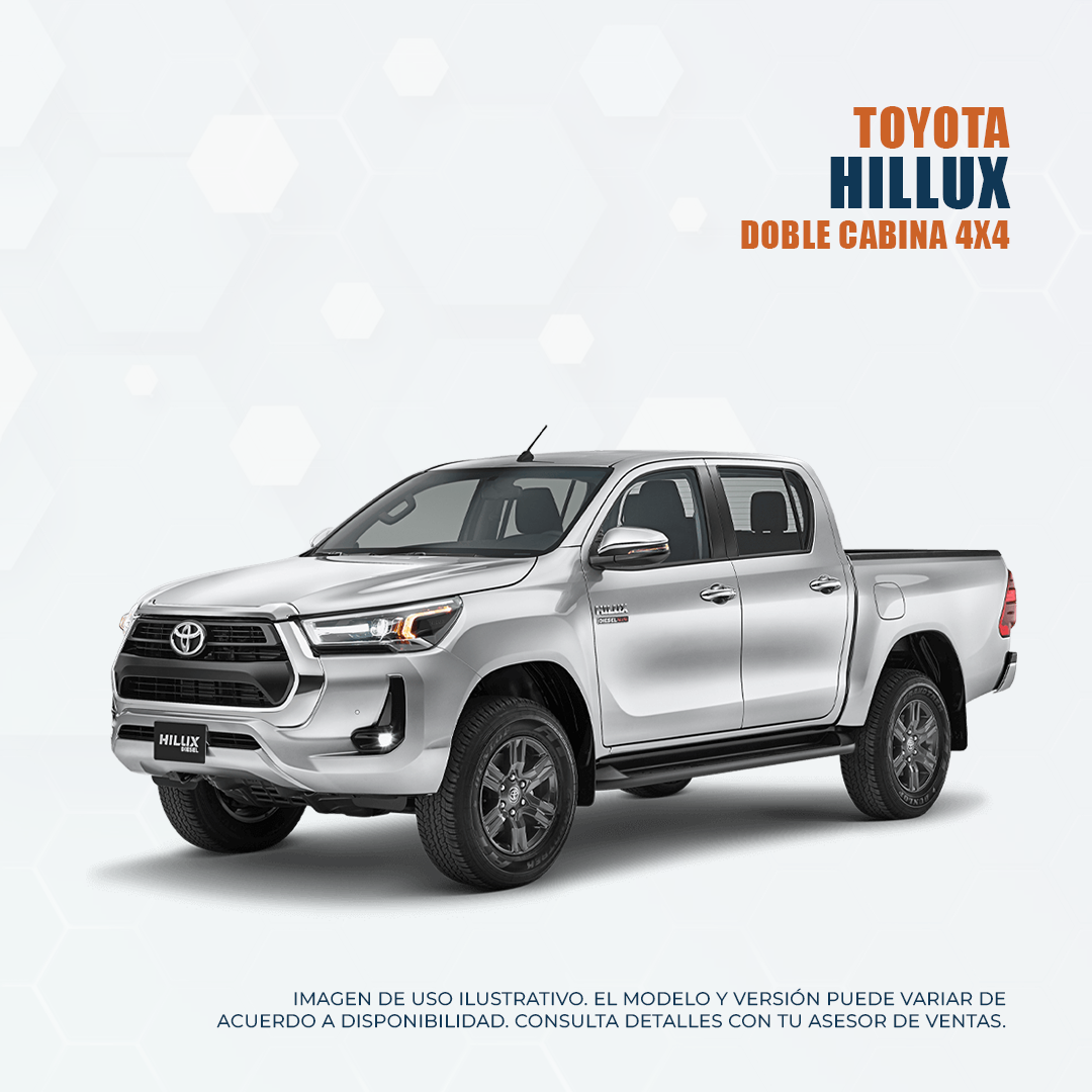Renta de autos Toyota Hilux Doble Cabina 4x4  en Monterrey